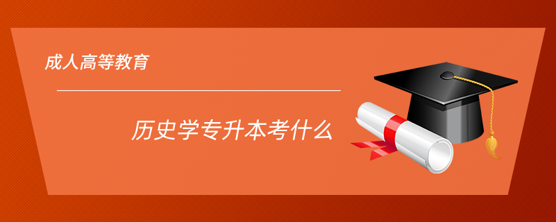 歷史學專升本考什么