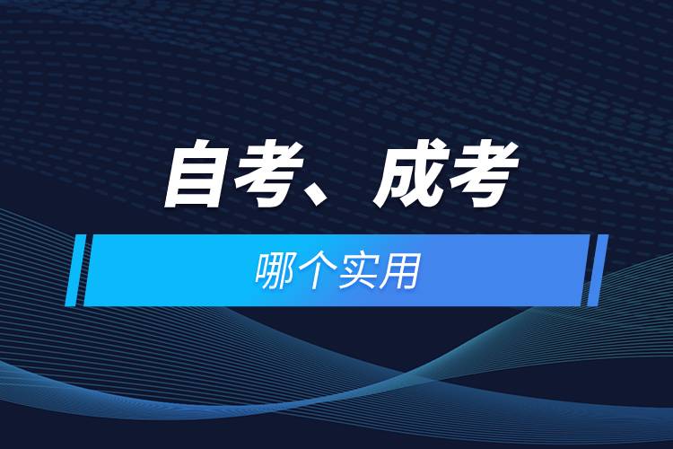 自考跟成考的哪個(gè)實(shí)用