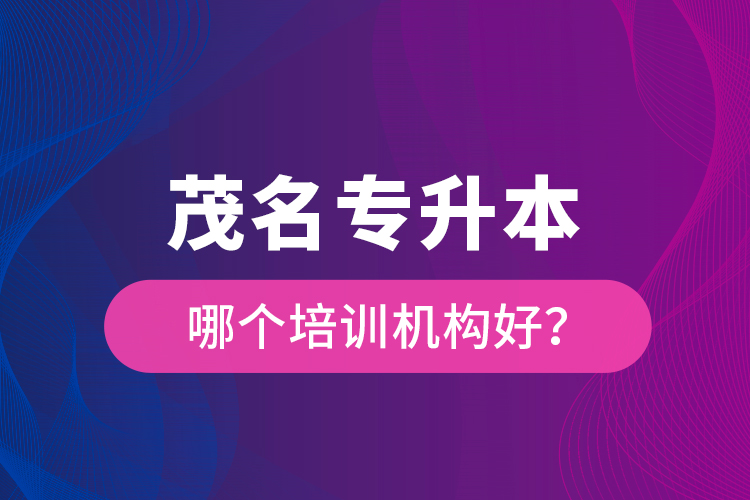 茂名專升本哪個培訓(xùn)機構(gòu)好？