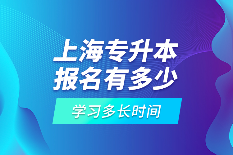 上海專升本報名有多少高校可選擇？